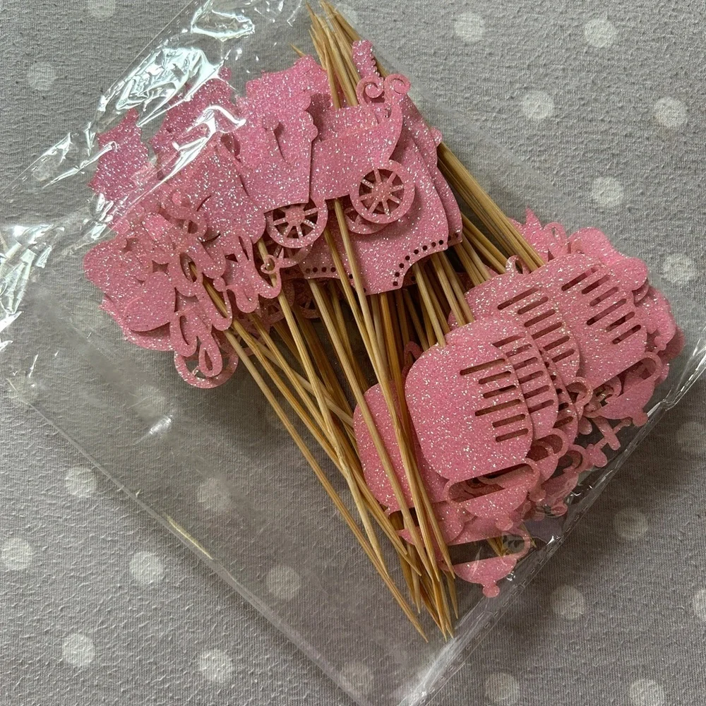 It’s a Girl cupcake toppers NEW